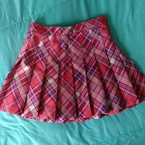 Pink Pleated American Apparel Skirt
